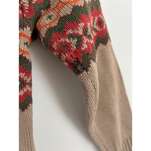 Eddie Bauer Kid's Fair Isle Cotton Sweater, Size Small - Picture 2 of 6